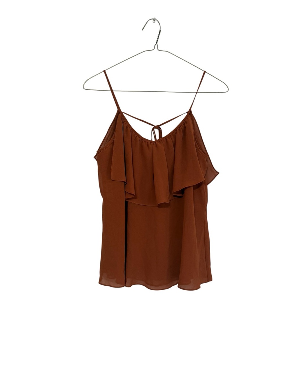 Forever 21 Brown Ruffle Strapless-Back Cami